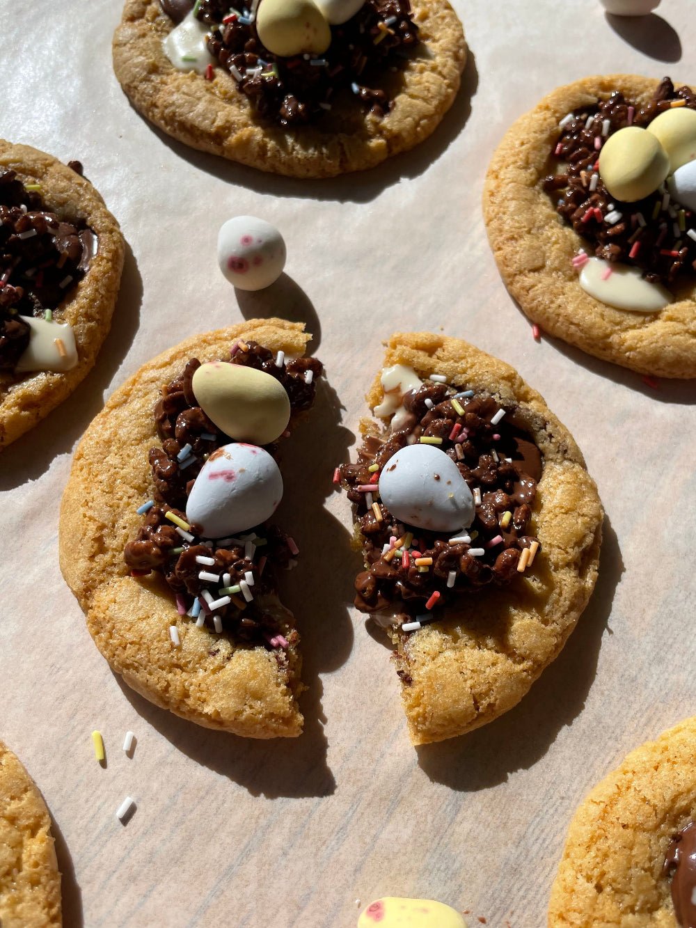 Easter Nest Cookies - Gluten Free & Vegan - Box of 4 - The Cookie Lass