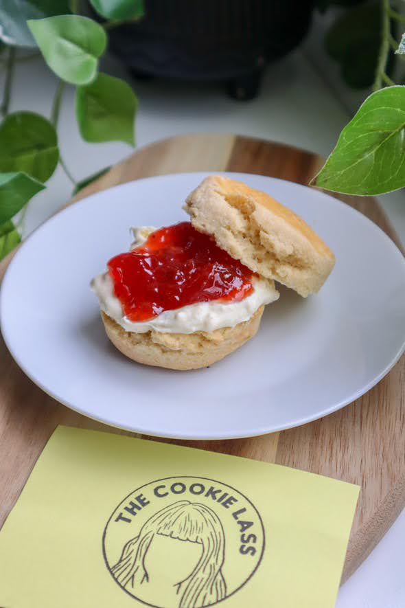 Sweet Plain Scones - Gluten Free & Vegan - Box of 4 - The Cookie Lass