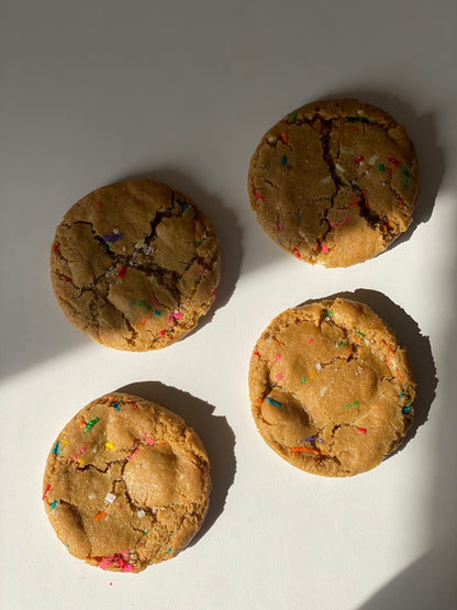 Birthday Cake Cookie  - Gluten Free & Vegan - Box of 4