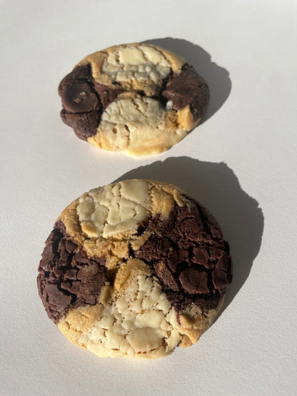 Double Trouble Marble Cookie - Gluten Free & Vegan - Box of 4 - The Cookie Lass