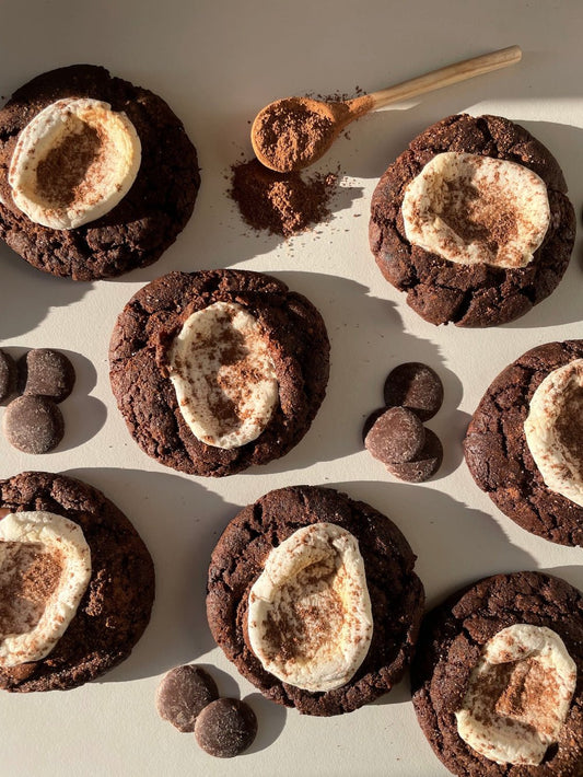 Hot Chocolate Cookie - Gluten Free & Vegan - Box of 4 - The Cookie Lass