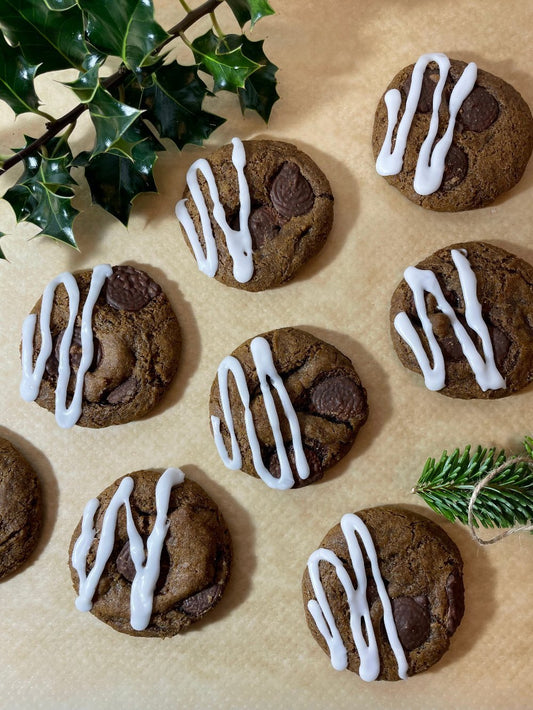 Winter Spiced Chocolate Chip Cookie - Gluten Free & Vegan - Box of 4 - The Cookie Lass